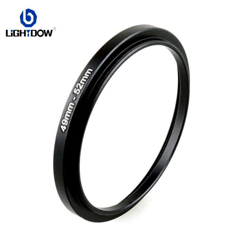 Lightdow Camera Lens Filter Adapter Ring Step Up Ring Metal 49 mm 55 58 62 67 72 77 82 mm for UV ND CPL Lens Hood etc