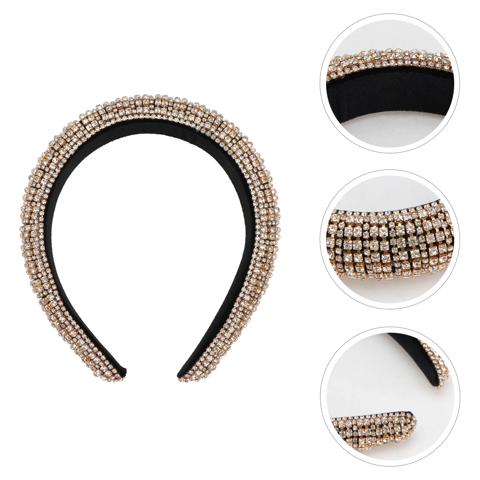 

Bridal Hair Accessories Crystal Headwear Band Durable Hoop Catwalk Rhinestone Bands Women's