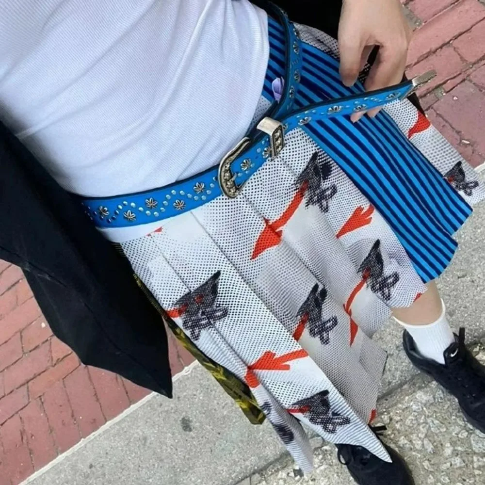 

Плиссированная юбка с силуэтом кролика, женская летняя минималистичная юбка с силуэтом кролика, эстетичная универсальная модная юбка-миди 2025 года