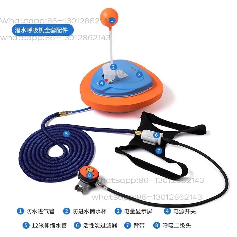 Diving Respirator Scuba Diving Fish Catching Deep Floating Oxygen Artificial Fish Gill Full Set of Equipment