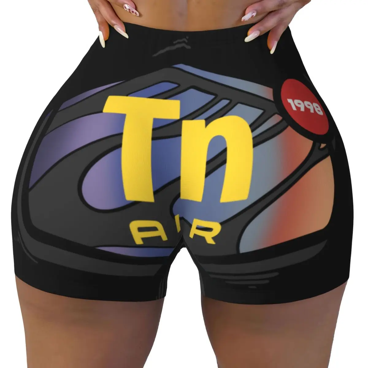 

Custom Women Air Max TN Plus Workout Yoga Shorts Athletic Gym Volleyball Biker Shorts