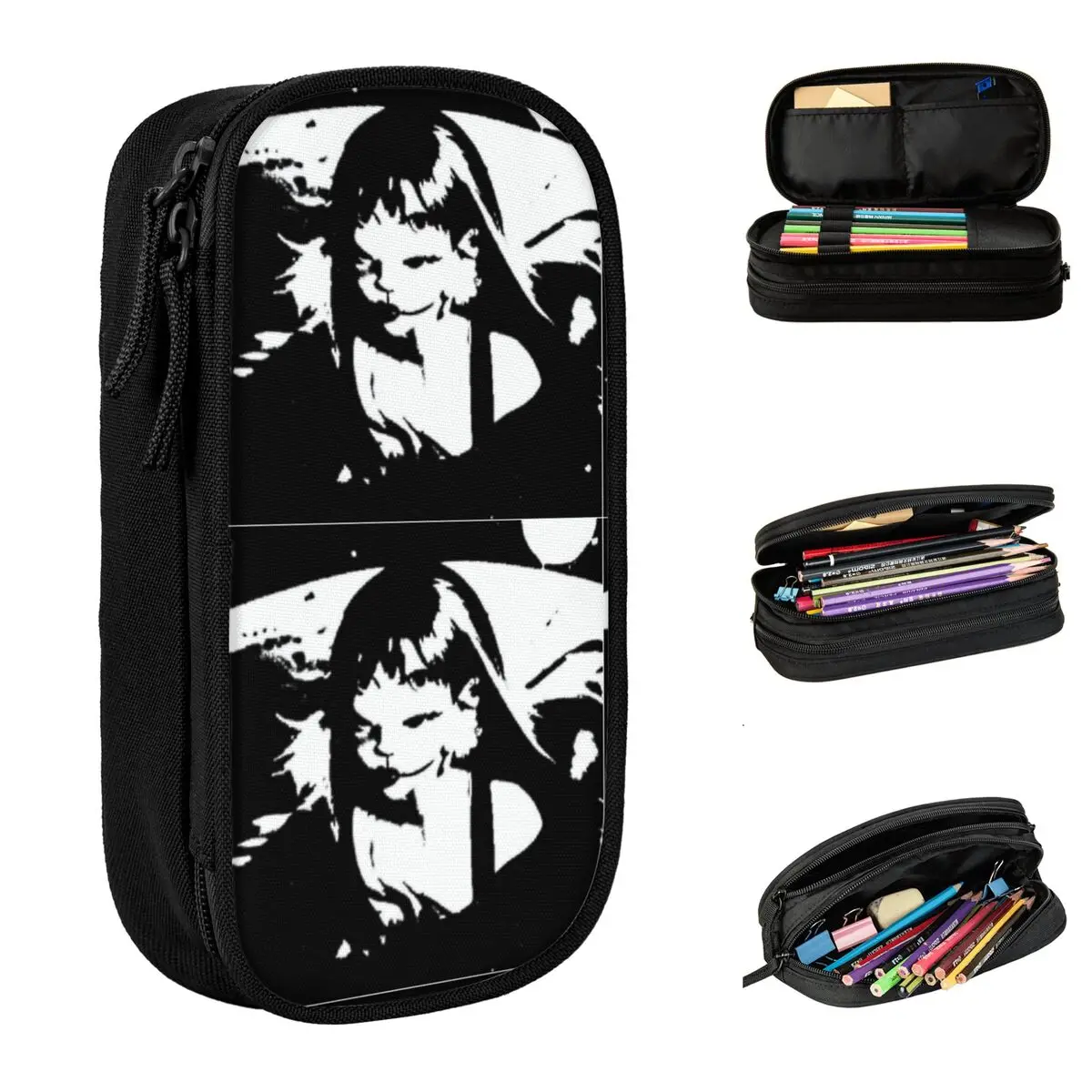 Portals By Mel Fan Gift Pencil Case Double Layer Large-capacity Office Supplies Melanie Martinez Pencil Case Stationery