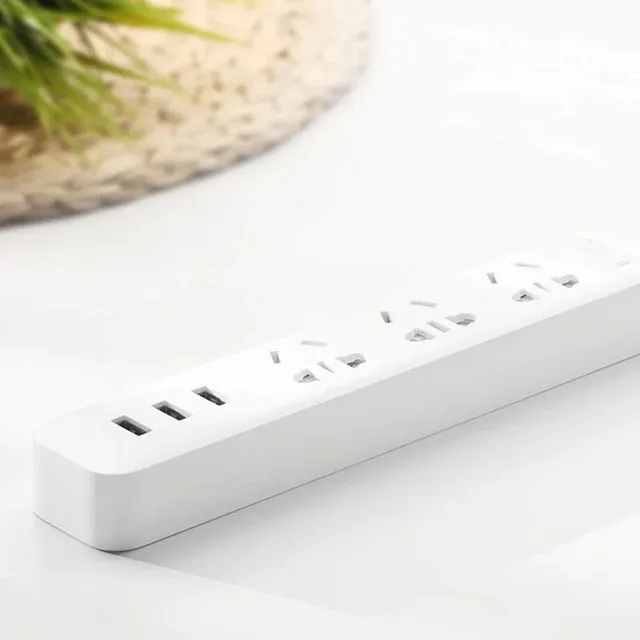 Original Xiaomi Smart Home Electronic Power Strip Socket Fast Charging 3 USB with 3 Sockets Standard Plug