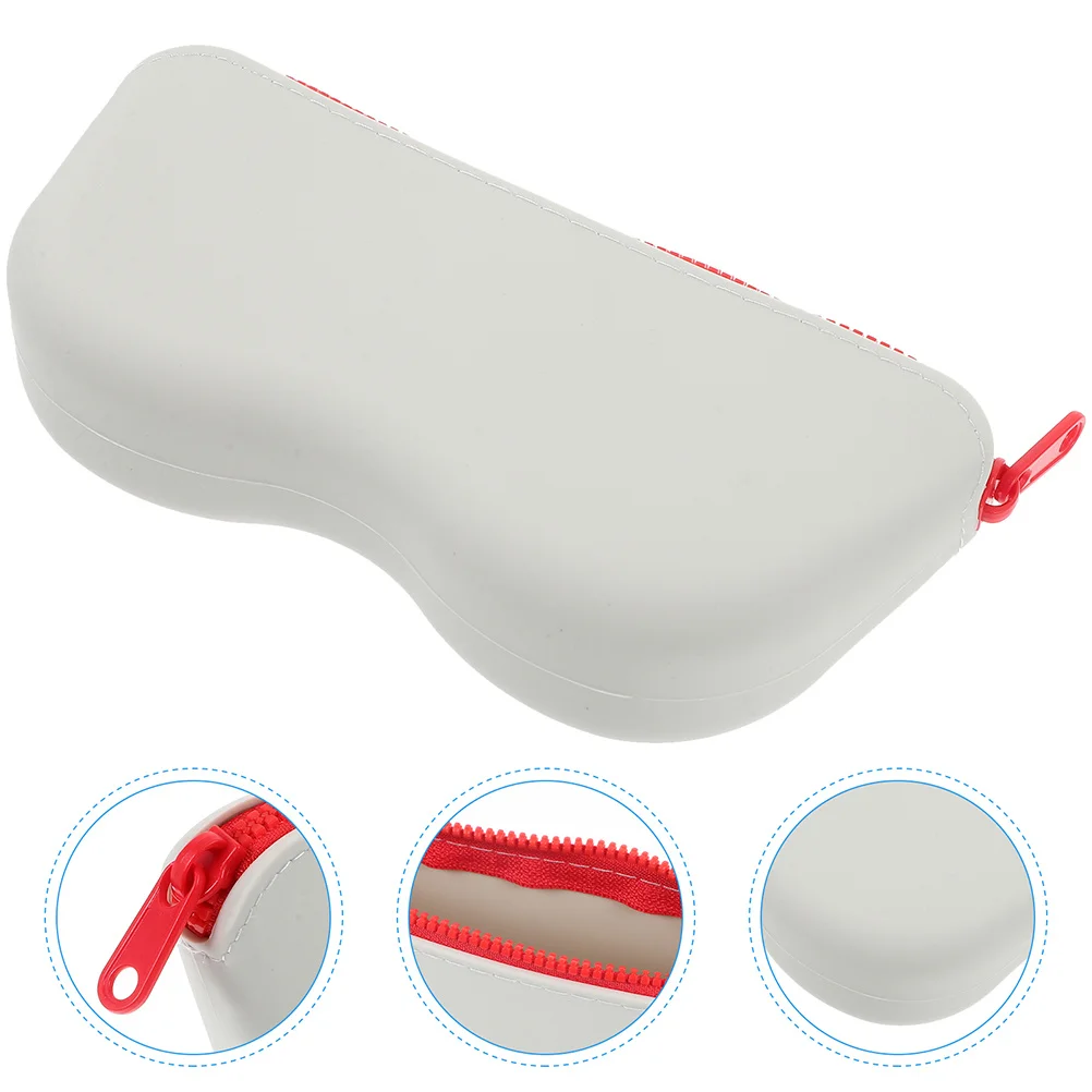 

2Pcs Glasses Pouch Silicone Waterproof Eyeglass Case Scratch Resistant for Sunglasses Reading Glasses Swim Goggles Travel
