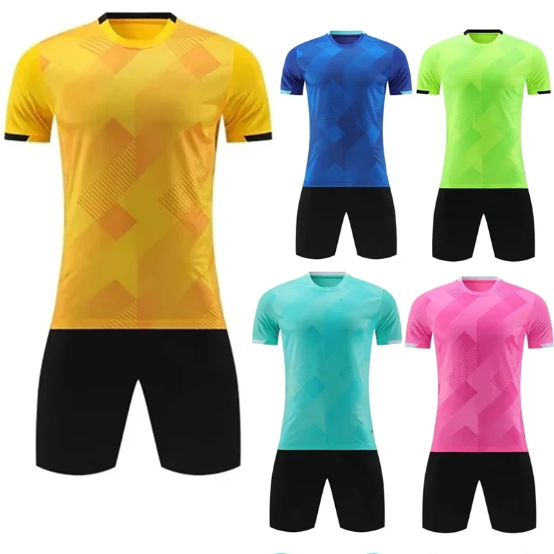 

Football Jerseys Men's Plus-Size Breathable Comfortable Custom With Pocket Soccer Team Trainning Sport Uniform Kids Suit