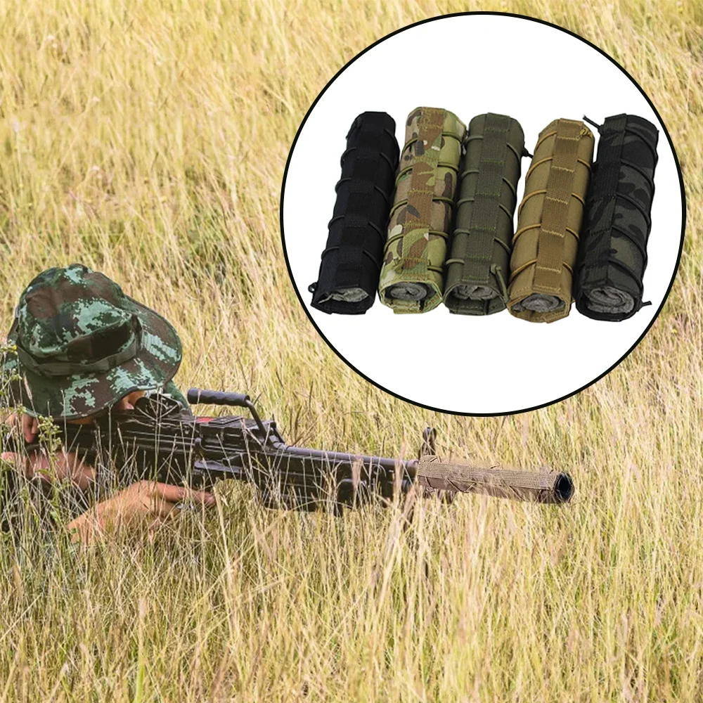 Tactical Silencer Protective Cover Hunting Sniper Camouflage Cloth Case Outdoor Shooting Suppressor Sleeve Wild Battle Live CS