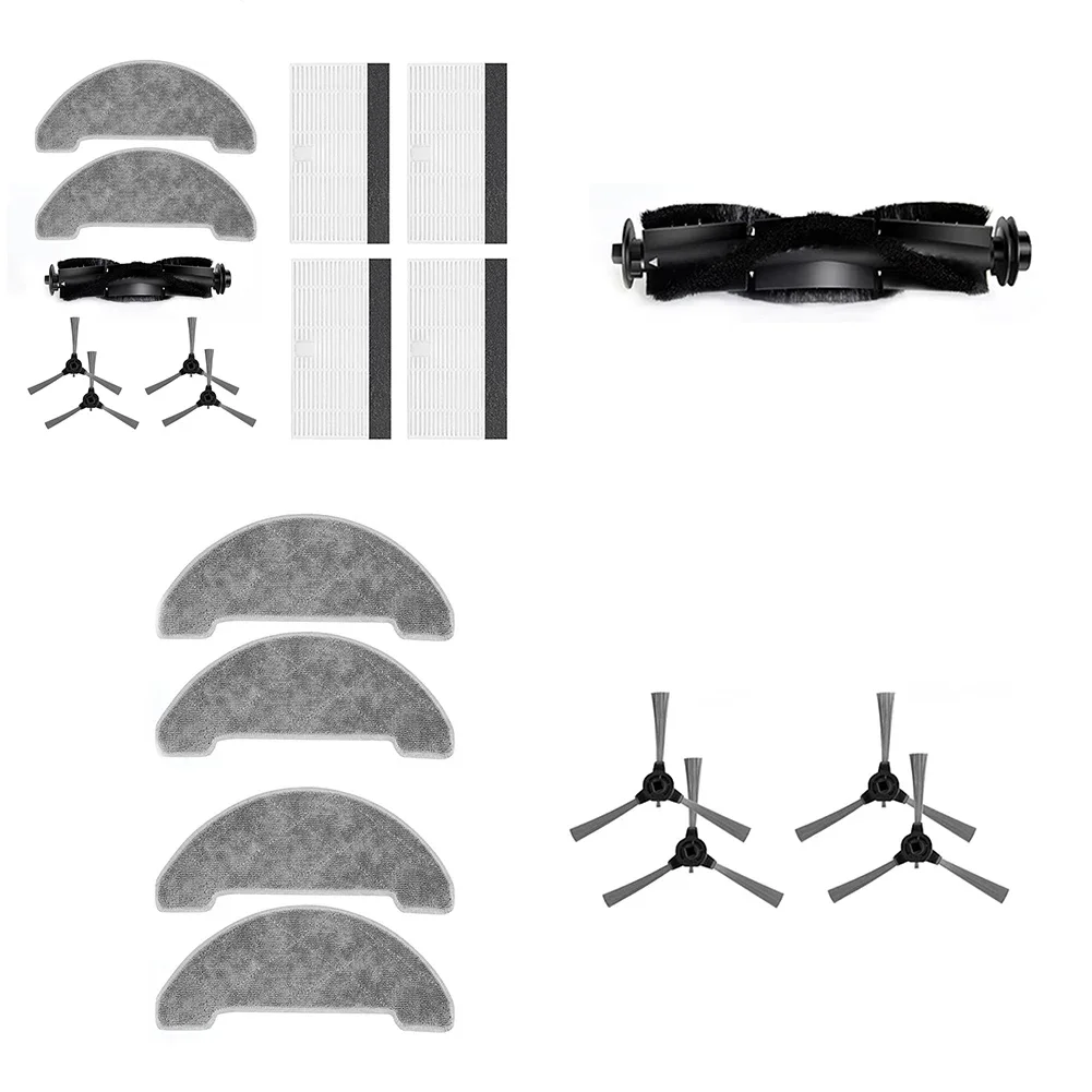 11/4/1pcs Hoofdborstel Zijborstel Voor Ultenic D5 Serie D5S / D5S Pro / D5S Pro + Robot Stofzuiger Schoonmaken Vervanging Deel