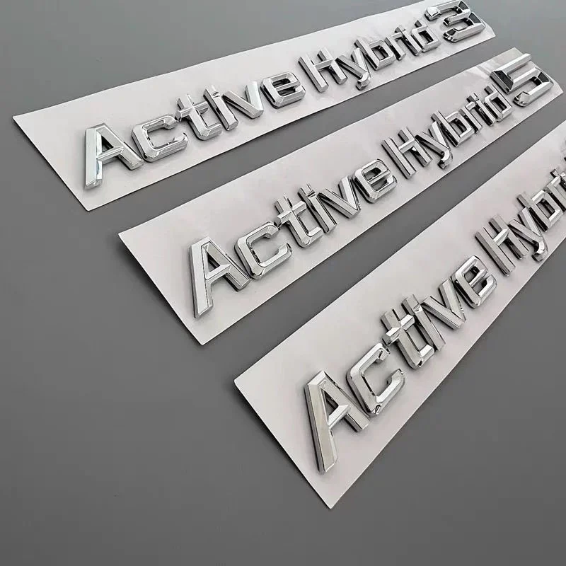 Active Hybrid 1 2 3 4 5 6 7 8 Car Styling Trunk Letters Emblem Nameplate Logo Badge For 1 2 3 4 5 6 7 Series Chrome Black