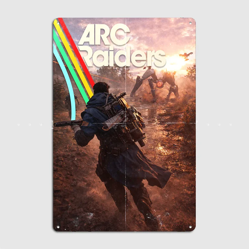 ARC Raiders: Clash with the ARC Poster Metal Tin Sign Indoor Outdoor Home Decor Bar Custom Posters Wall Room Decorations