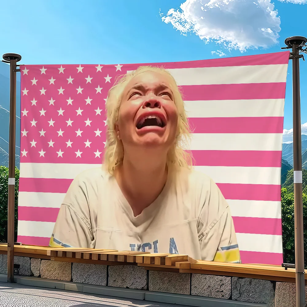T-Trisha Paytas USA Roze vlag  - Outdoor Camping Usa recensie en prijs