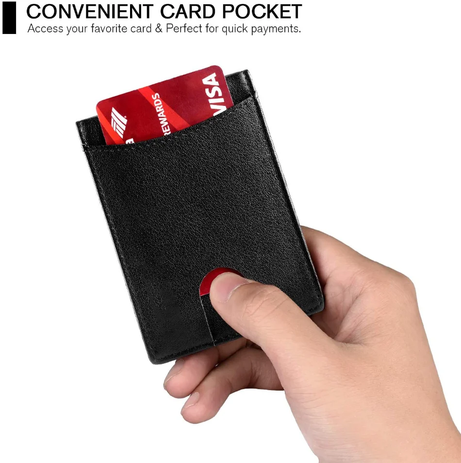 Rfid Carbon Fiber Men Wallets Credit Card Holder Business Money Bag Slim Thin Mini Male Small Short Black Walet Billfold Vallet