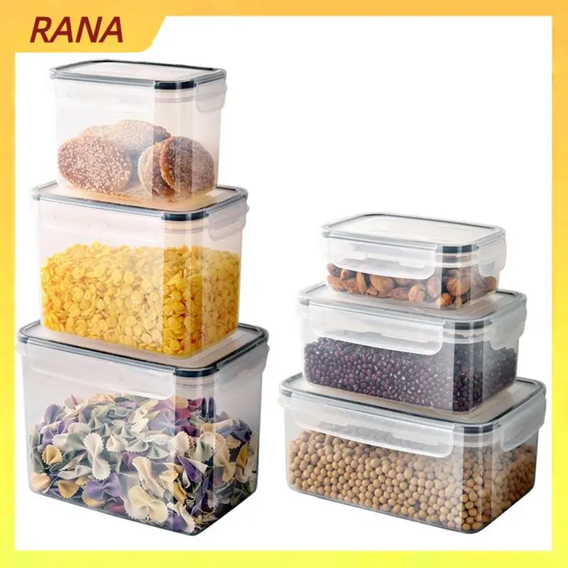 

RANA 1 Set Of Sealed Transparent Storage Container With Cover For Holding Cereal Candy, Kitchen Food Storage Box Set Easy To Use
