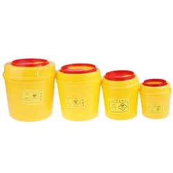 1/2/4/6L Tattoo Needles Collect Box Sharps Container Waste Barrel Trash Can