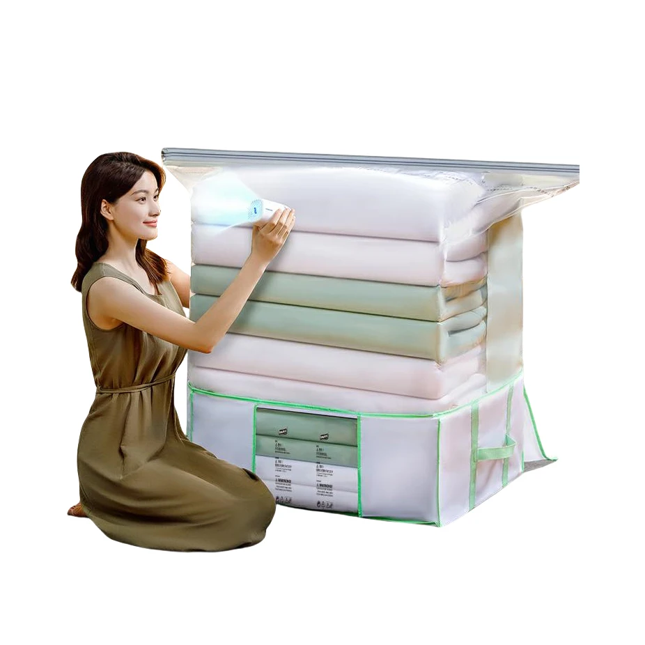 Functional Foldable Vacuum Storage Bag and Box for Organizing Your Room