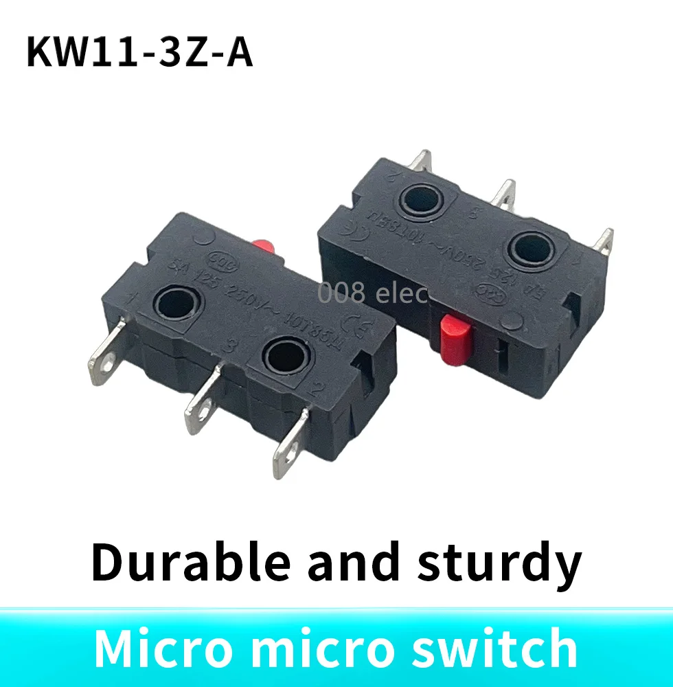 5 szt. KW11-3Z Mały Mikro Wyłącznik Krańcowy Mechaniczny Skok 5A 125/250V~10T85 Samoresetujący się Przełącznik Nożny — zdjęcie 7