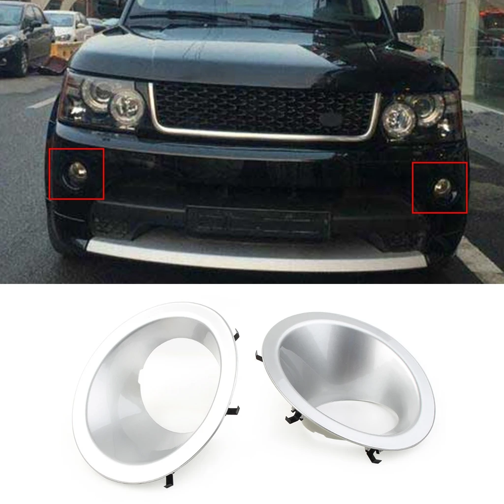 

1 Pair Car Front Bumper Fog Light Lamp Bezel Frame For Land Rover Range Rover Sport 2010 2011 2012 2013 Car Accessories