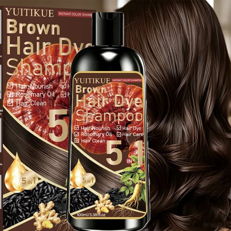 YUITIKUE Brown Hair Dye Shampo - đánh giá và giá Hair Spray Color