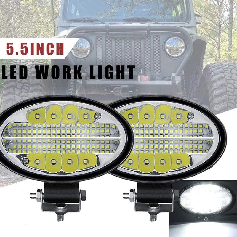 

5.5Inch LED Light Bar 4X4 Offroad LED Headlights Super Bright Car Work Light White Amber Red Blue Fog Lamp for ATV Truck Tractor