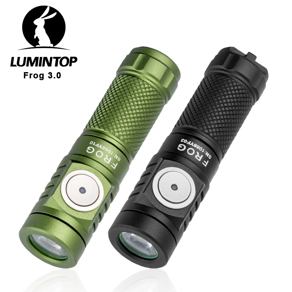 

EDC LED Outdoor Flashlight USB C Rechargeable Lamp Camping Lantern Keychain 10280/10750 Li-ion Battery High Power Torch Frog 985
