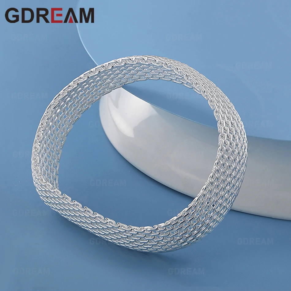 

GDREAM 925 Sterling Silver Braided Bracelet, Everyday Accessory For Women, Simple And Elegant Jewelry