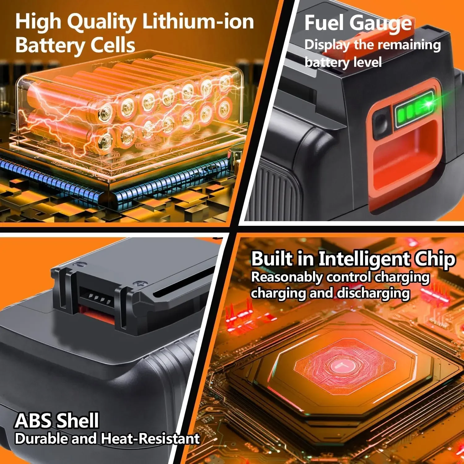 Литий-ионный аккумулятор 40 В, 4000 мАч для Black&Decker 40 В LBXR36 BL2036 LBX2040 LST220 LST136 LST420, беспроводные электроинструменты