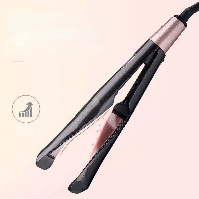 2020 جديد المهنية مكواة فرد الشعر أدوات تصفيف الشعر 2 في 1 دوامة موجة الشباك الحديد مموج الشعر مستقيم