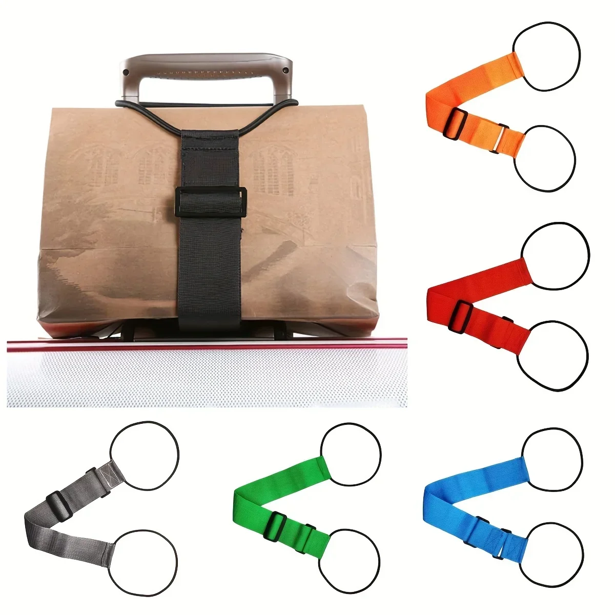 Cinghia elastica per bagagli, cinghia riutilizzabile versatile, accessori per valigie semplici da viaggio