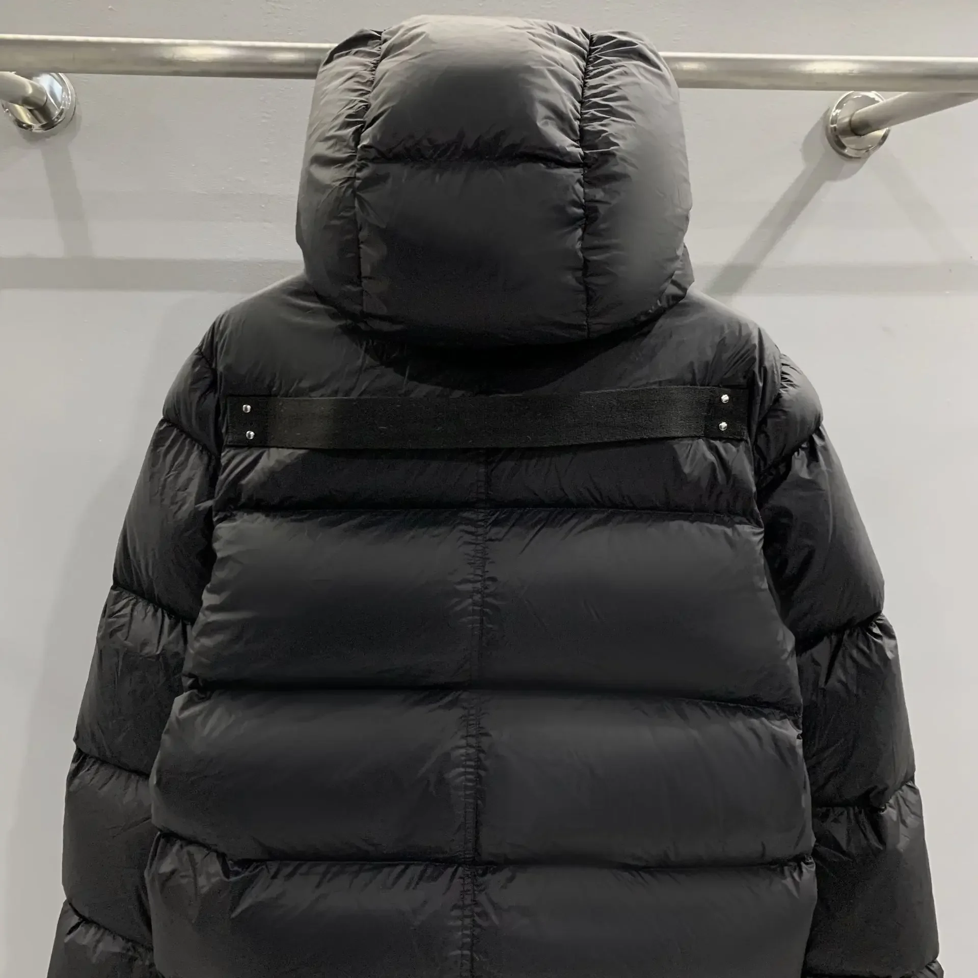 Rick Down Jacket, Y2K Streetwear, Goose DScottsdale, Long Theatre, Combiné, Manteau à simple boutonnage, Pardessus de style sombre, Mode RO, 90%