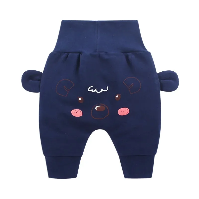 Baby cute pants boys girl cartoon high waist protection belly children toddler spring autumn newborn infant trousers cheap stuff