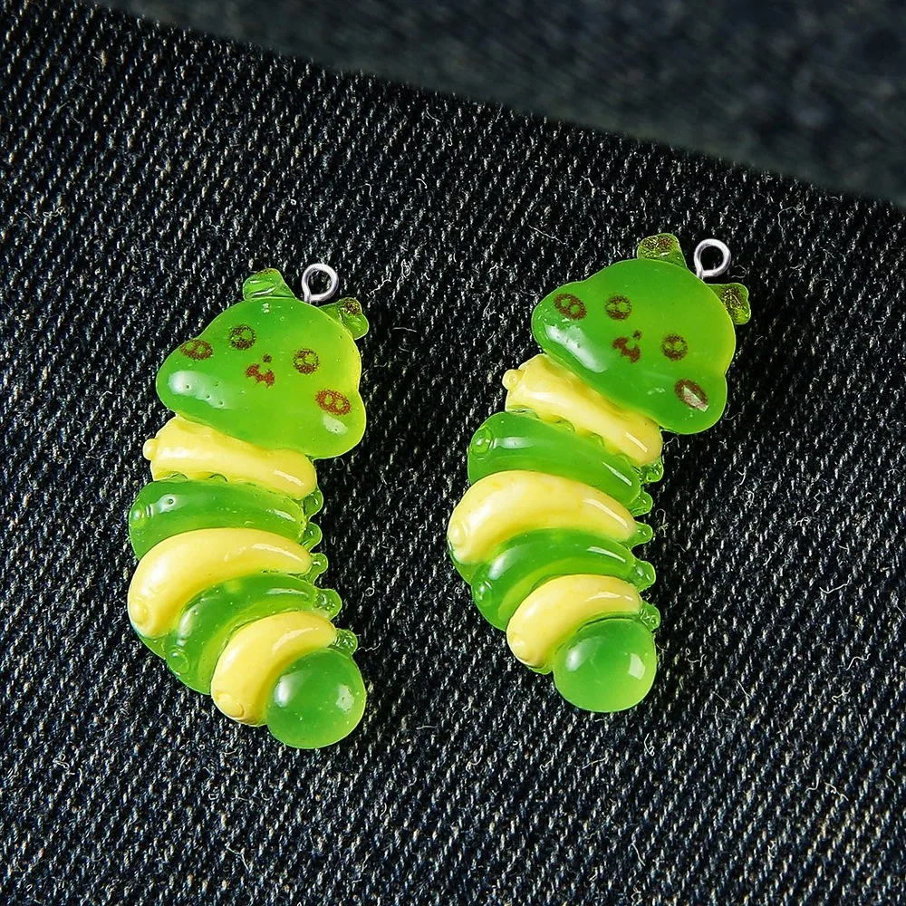 Resin Craft Supplies - 10Pcs Kawaii Insect Resin Charms Cute