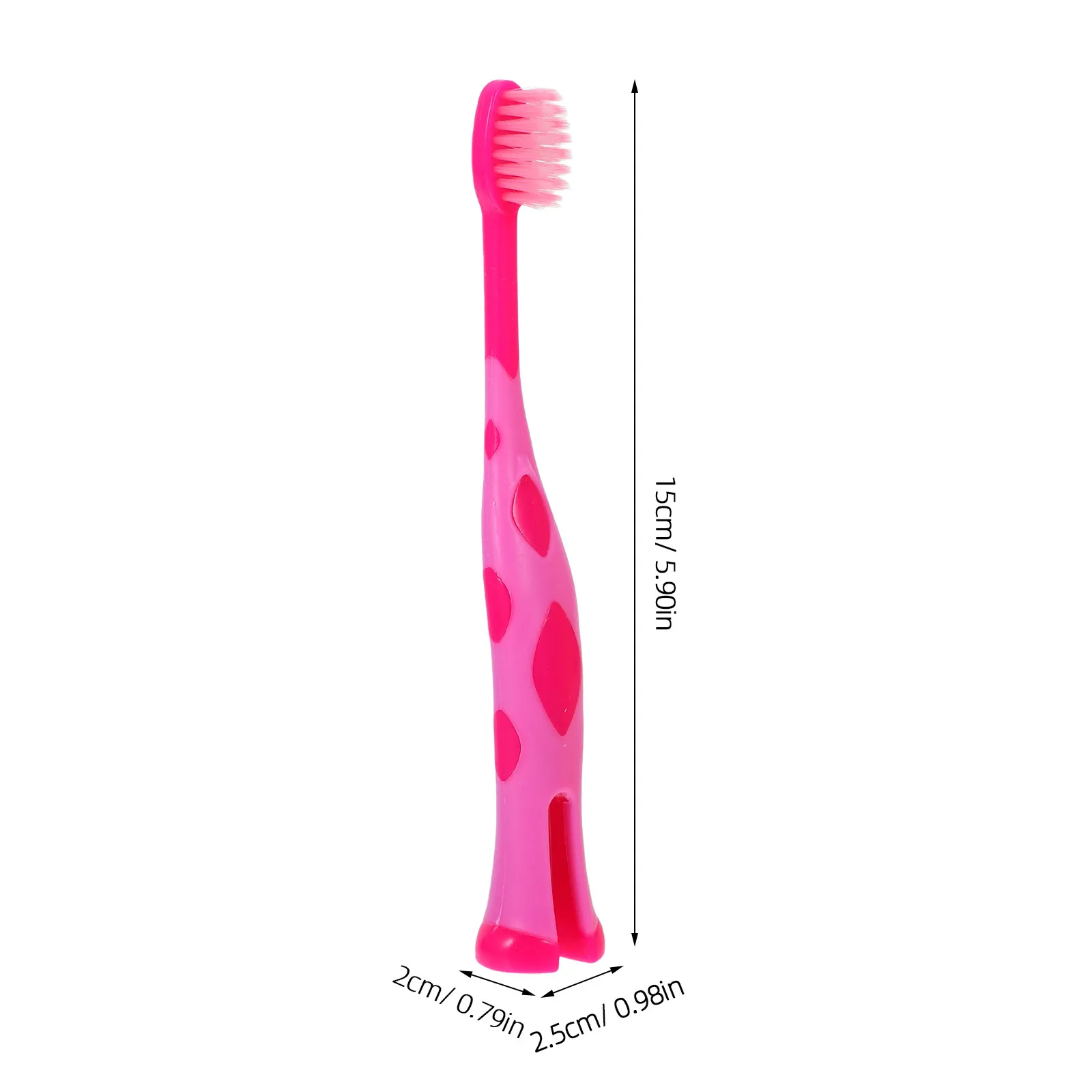 6Pcs Kids Toothbrushes Soft Bristle Cartoon Deer Design for Toddlers & Children – Portable Travel Size Bulk Pack