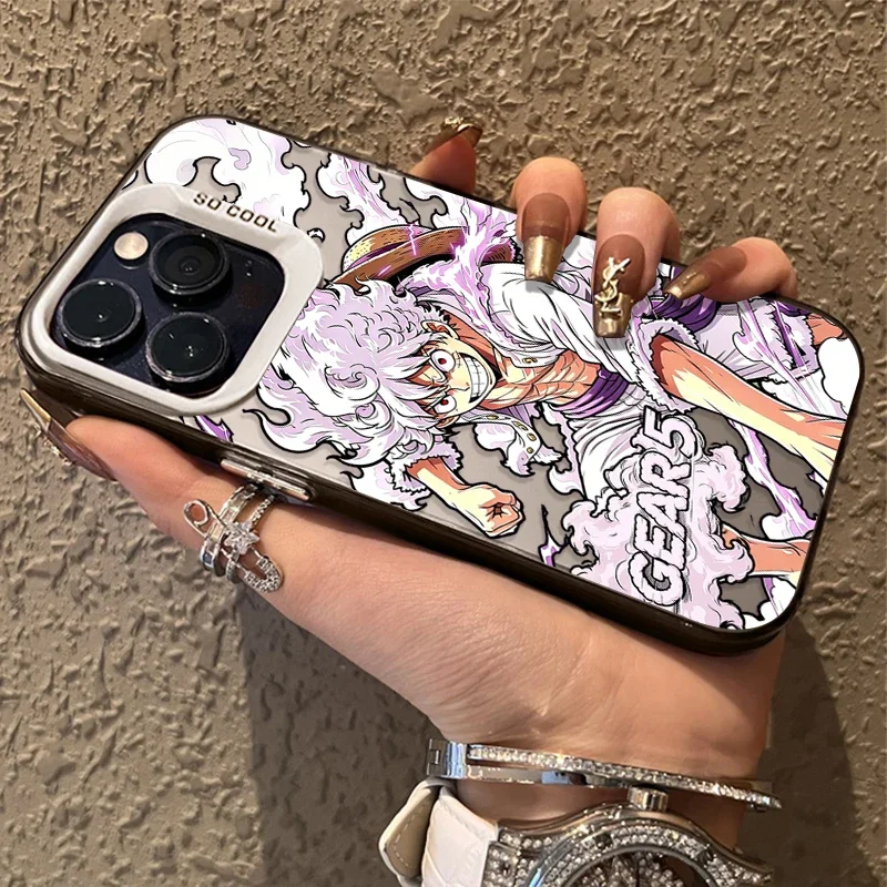 One Piece GEAR 5 Luffy Throne Trendy Case for iPhone 12 17 Air Pro Max 16 15 11 14 13 Pro Max XS X XR Plus 8 7 SE 2020 Cover view 3