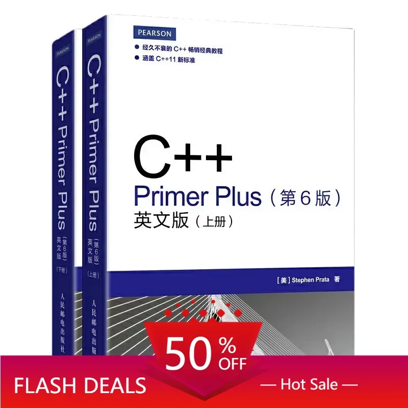 Libro book 2 Books/Set C++ Primer Plus 6th Edition English Version Programming Books Program Design Getting Started Tutorial Tex