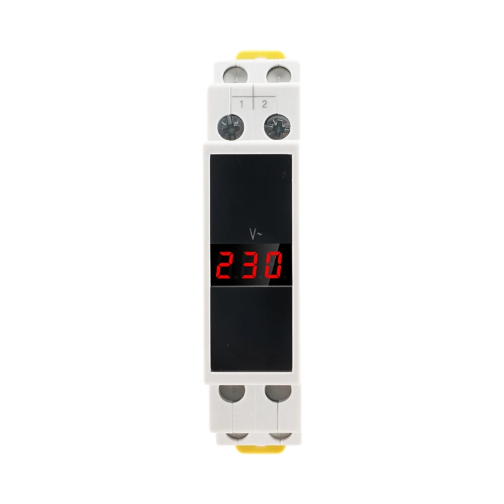 SDM011 Digital Display Voltmeter AC 80-500V Modular Rail Type AC Single-phase Electronic Electrical Instrument Voltage Meter