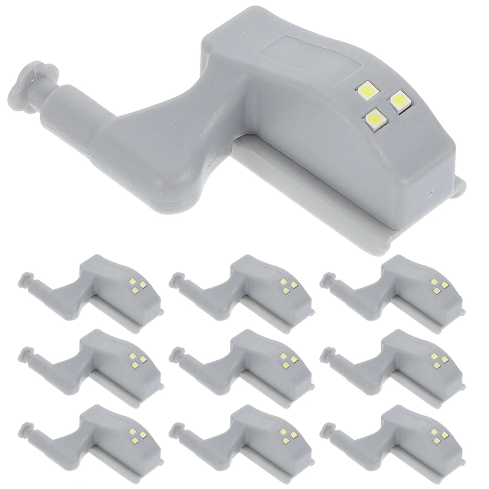 

20pcs Touch Sensor LED Lights for Cabinet Doors Hinges ABS Material Kitchen Closet Storage Under Cupboard Night Light