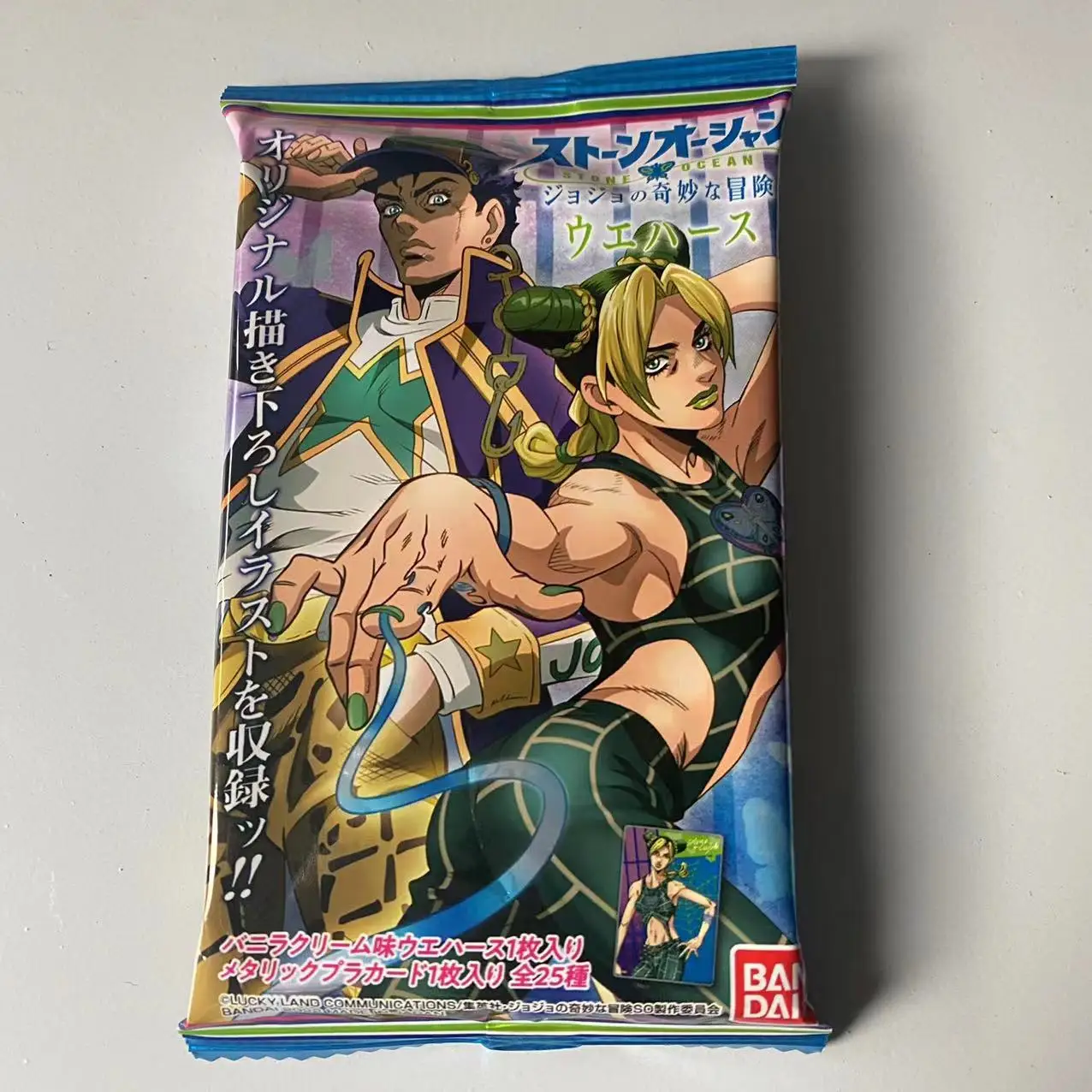 Japanese Bandai Genuine Model JoJo’s Bizarre Adventure Stone Ocean Character Card Anime Peripheral Collection Cards