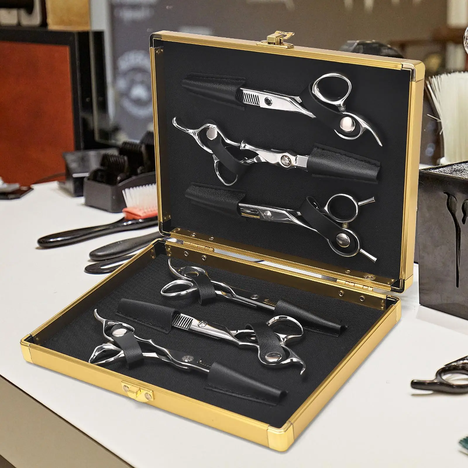 

Barber Hairdressing Tools Storage Carrying Case Hairdresser Carry Case for Fashion Person Home Salon Beauty Salon Makeup Artist