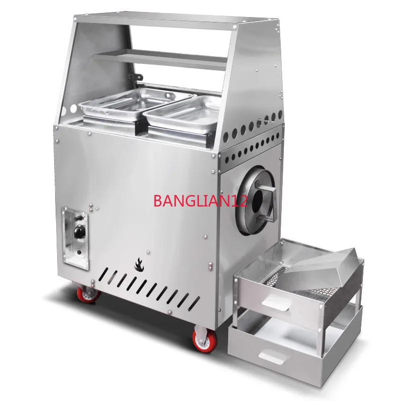 

Gas frying machine, commercial electric sugar frying chestnut machine, fully automatic