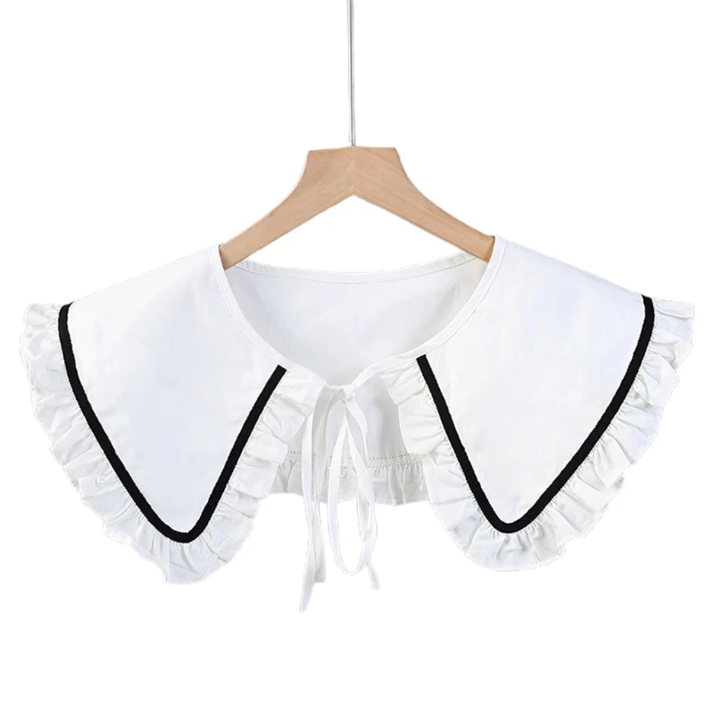 

White Lapel Fake Collar Shawl Girls Half Shirt Shawls Wrap Lapel Detachable Collars Dropship