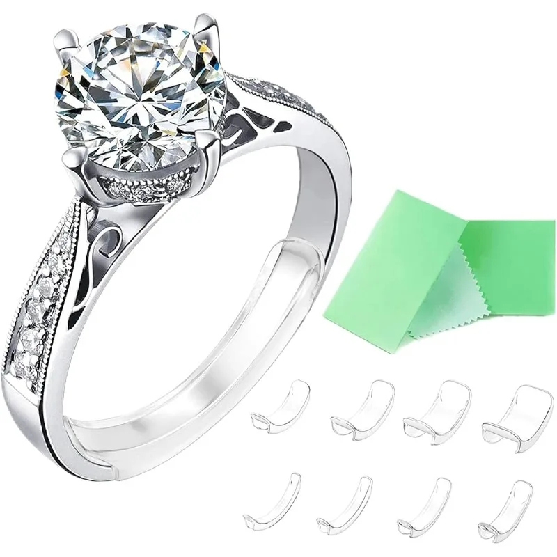 

Invisible Ring Size Adjuster for Loose Rings Ring Adjuster Fit Any Rings, Assorted Sizes of Ring Sizer