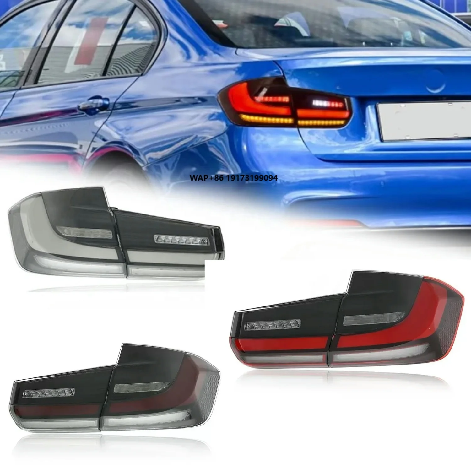 

3 Series F30 F35 Upgrade LED Taillight 2013-2018 Upgrade to G20 Style Rear Back Tail Light Modified Brake Reverse Lamp for