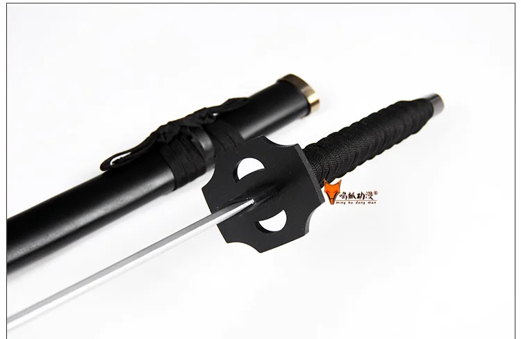 104 سنتيمتر Sou Sokuten Oodentamitsuyo Katana Tachi السيف رسمت شفرة خشبية صلبة صالح ممارسة التدريب تأثيري سلاح الدعائم غير حاد #5