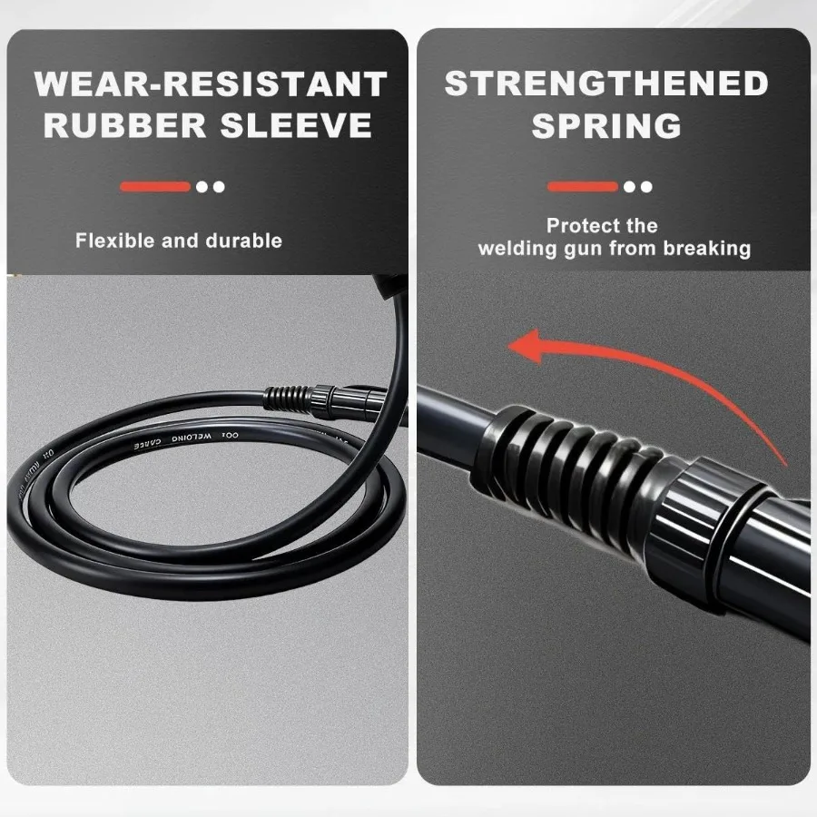 10ft MIG Gun Torch Parts Kit Compatible with Hobart Handler 190 Handler 210 MultiHandler 200 Handler 210MVP Includes 245926 500