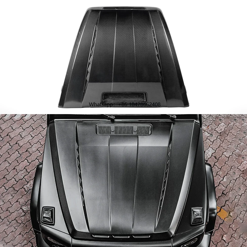

New Dry Carbon Fiber Hood TC Style MB G Wagon W463A/W464/G63/G500/G5 High Polished Forged Fitment Tested Getan