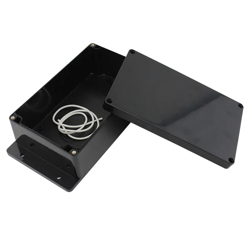 ABS Waterproof Box Housing Electronic Safe Case Plastic Boxes Black Wire Junction Box Plastic Organizer IP67 Waterproof Enclosur