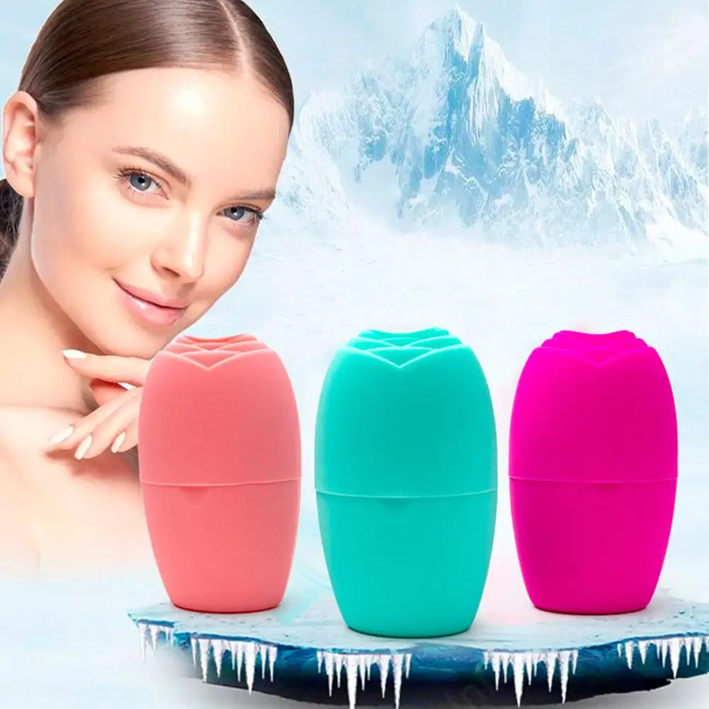 Vassoi in silicone Beauty Lifting Palla di ghiaccio Massaggiatore per il viso Contouring Eye Roller Trattamento viso Ridurre l'acne Strumento per la cura della pelle