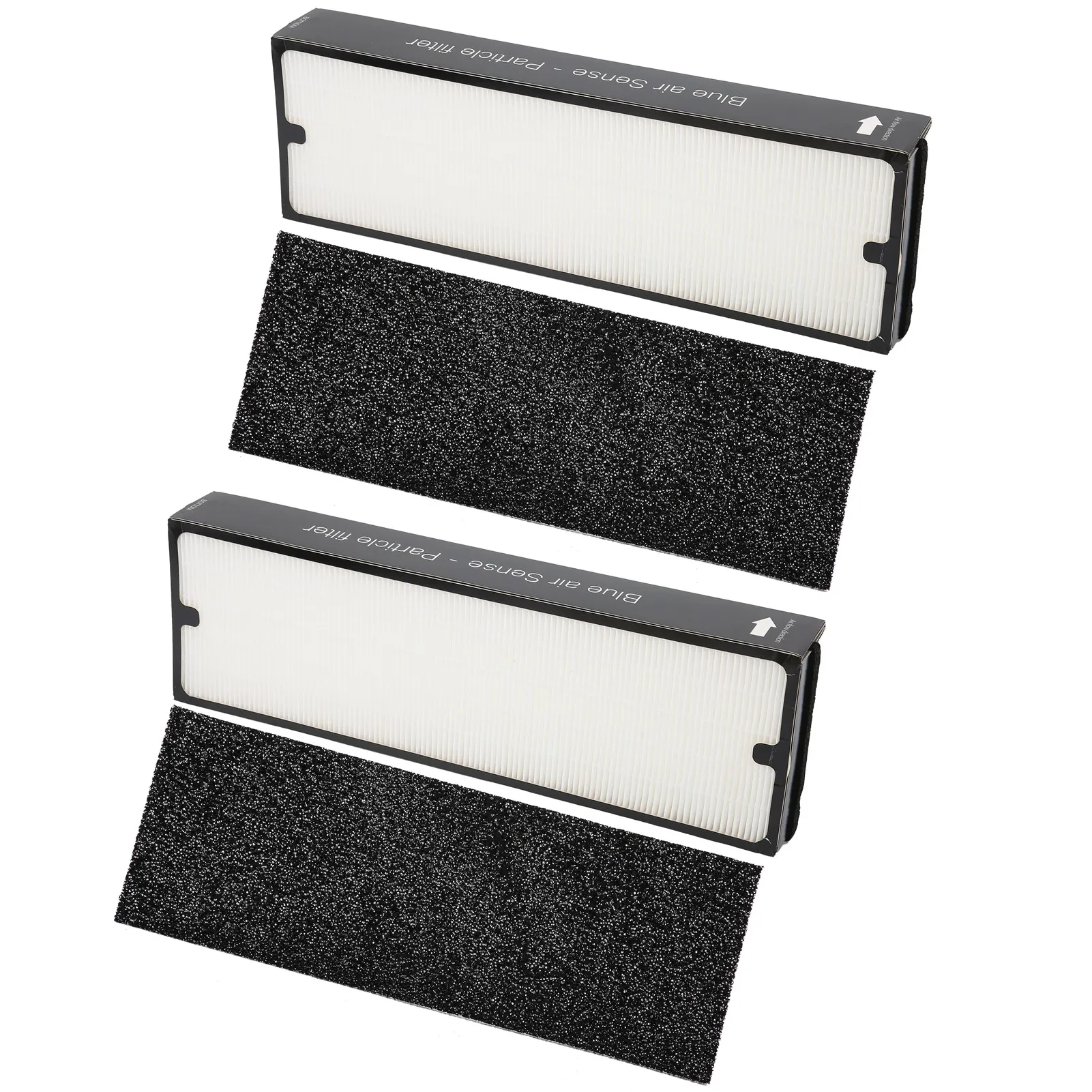 مجموعتان من استبدال فلتر شبكي من نوع الجسيمات مناسب لفلتر الجسيمات من سلسلة Blue Air Sense لتنقية الهواء