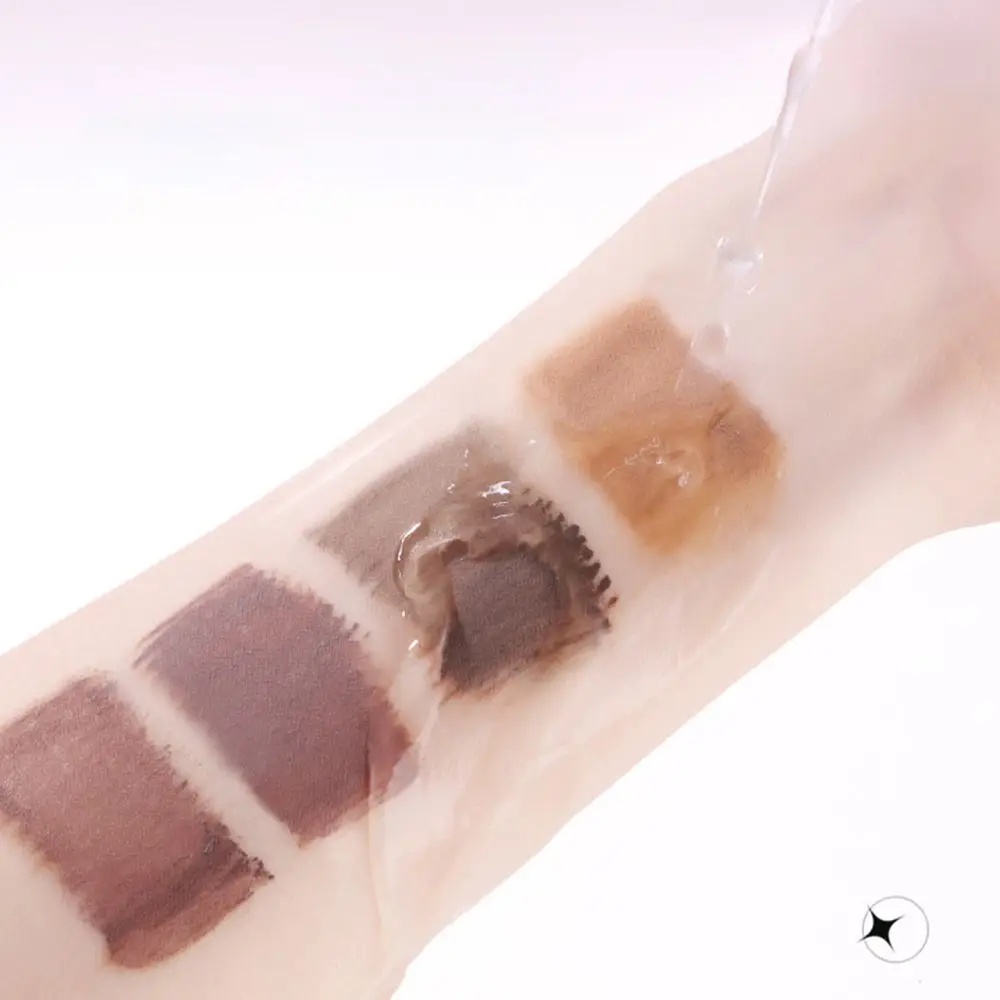 4 Colors Dyeing Eyebrow Cream Non-smudge Long-lasting Lashes Mascara Sweat-proof Waterproof Natural Brow Tattoo for Women