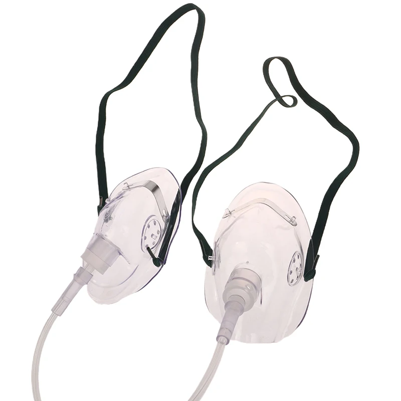 New Adult Oxygen Mask with Tube Disposable Face Mask Shield Nebulizer Conduit Adult Oxygen Mask