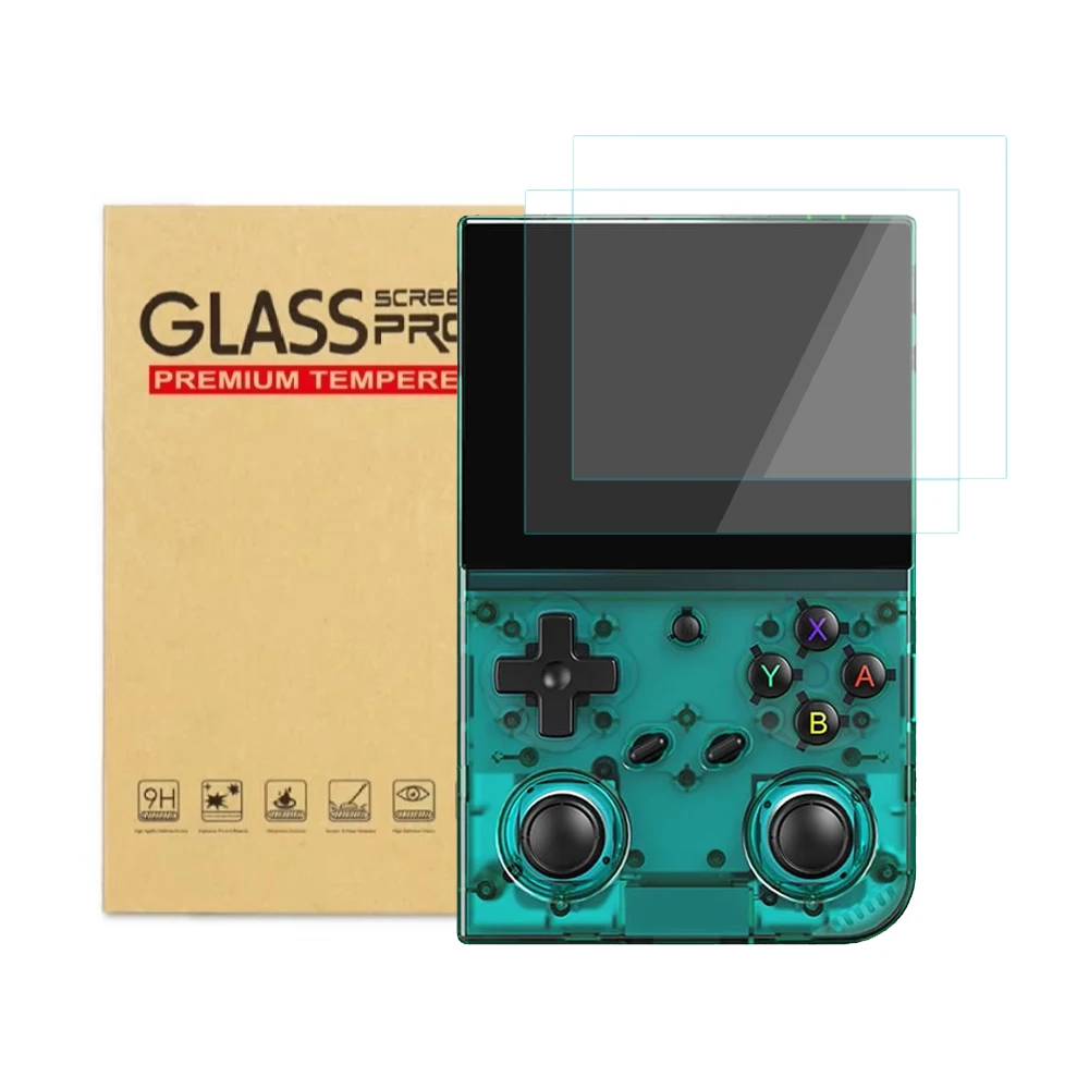 

2 Pcs Protection Film for Anbernic RG35XX Pro Gaming Console Screen Protection Screen Protector Tempered Glass Film